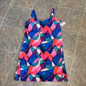 Colorful Geometric Print Active Dress